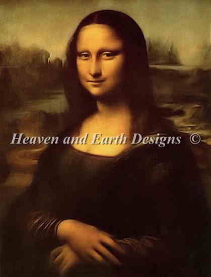 レオナルド 89％以上節約 ダ ヴィンチ Leonardo da Vinci 3周年記念イベントが 名画 モナリザ-Mona Lisa- ルーヴル美術館 Heaven And 輸入 上級者 Earth Designs HAED 全面刺し クロスステッチ刺繍図案