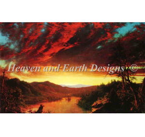 Frederic Edwin Church tfbNEGhEBE`[` Heaven And Earth Designs NXXeb`hJ} HAED A yr̗[-Mini Twilight In The Wilderness-z ㋉ Sʎh