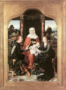 Joos van Clevei[XEt@EN[tFj  yAiƐqƐAq-Saint Anne Virgin With Child-z NXXeb`hイ`[g HAED } Heaven And Earth Designs A p G