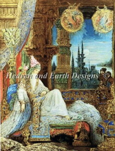 Gustave Moreau�i�M���X�^�[���E�����[�j���� �y���[�O����Y�܂��閲-The Dream Haunting The Mogul-�z HAED �N���X�X�e�b�`�h�J�}�� Heaven And Earth Designs �㋉�� �S�ʎh��