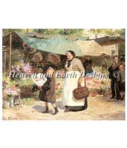 Victor Gilbert�i�r�N�^�[�E�K�u���G���E�W���x�[���j ���� �yThe Walk of Flowers�zHeaven And Earth Designs �N���X�X�e�b�`�h���イ�`���[�g �}�� HAED �㋉�� �S�ʎh�� ���