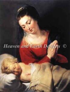 Peter Paul Rubens�i�s�[�e���E�p�E���E���[�x���X�j ���� �y����̐��q-Virgin In Adoration-�z HAED �N���X�X�e�b�`�h���イ �}�� Heaven And Earth Designs �S�ʎh�� �`���[�g ��� �㋉�җl���� ���p