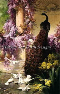 イNXXeb`} HAED ̒̍EƔ Heaven And Earth Designs A Mini A Peacock In A Garden ㋉ Art of the Antiquities Sʎh