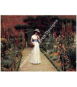 Edmund Blair LeightoniGhhECgj  yLady in a Gardenz HAED NXXeb`hイ } Heaven And Earth Designs A `[g p G |pi