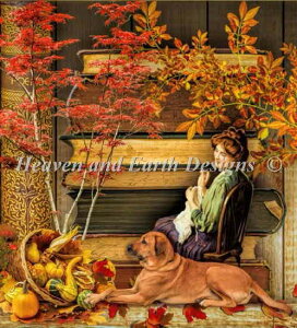 �����イ�N���X�X�e�b�`�}�� HAED �h�J�̎��ԂƏH Heaven And Earth Designs Aimee Stewart �㋉�� QS A Stitch In Time Fall �S�ʎh��