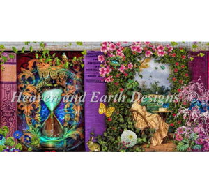 �����イ�N���X�X�e�b�`�}�� HAED �h���イ�̎��Ԃƒ� Heaven And Earth Designs Aimee Stewart �㋉�� QS A Stitch In Time Garden �S�ʎh��