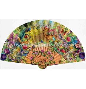 �����イ�N���X�X�e�b�`�}�� HAED �L���̒�̐� Heaven And Earth Designs Aimee Stewart �㋉�� SS Abundant Garden Fan �S�ʎh�� �n�C���x��