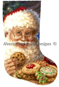 イNXXeb`} HAED NX}Xu[cE~NNbL[ Heaven And Earth Designs A Dona Gelsinger ㋉ Milk and Cookies Stocking Sʎh