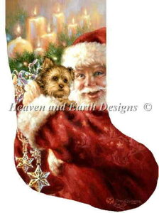 イNXXeb`} HAED [NVeÃNX}Xu[c Heaven And Earth Designs A Dona Gelsinger ㋉ Stocking Yorkie For Christmas Sʎh