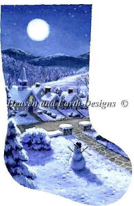 イNXXeb`} HAED Heaven And Earth Designs A Ruth Sanderson Ⴞ Snowman Stocking ㋉ Sʎh