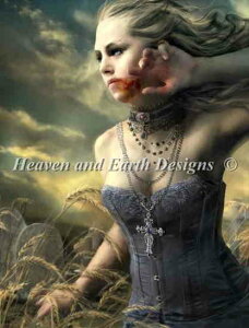 ししゅうクロスステッチ図案 HAED Heaven And Earth Designs 輸入 Marta Dahlig ゴシック Gothic Dahlig 全面刺し 上級者