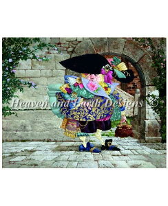 �����イ�N���X�X�e�b�`�}�� HAED Heaven And Earth Designs James C Christensen �h���X�A�b�v All Dressed Up �S�ʎh�� �`���[�g �㋉��