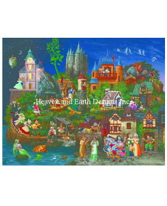 イNXXeb`} HAED tFA[eC Heaven And Earth Designs A James C Christensen Sʎh Supersized Faery Tales ㋉ nCx