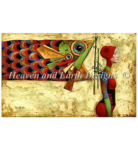 イNXXeb``[g HAED ̑ Heaven And Earth Designs A James C Christensen } Fish Kite Banner Sʎh ㋉