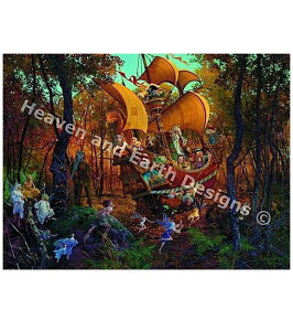 �����イ�N���X�X�e�b�`�`���[�g HAED ���b�̔�s Heaven And Earth Designs James C Christensen �}�� Flight of the Fablemaker �S�ʎh�� �㋉��