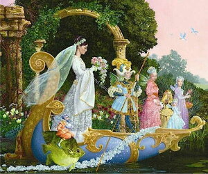 �}�Ă����イ�N���X�X�e�b�` HAED �ԉ� Heaven And Earth Designs �A�� James C Christensen �S�ʎh�� The Bride �`���[�g �㋉��