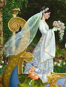 �}�Ă����イ�N���X�X�e�b�` HAED �ԉ� Heaven And Earth Designs �A�� James C Christensen �S�ʎh�� The Bride 2 �`���[�g �㋉��