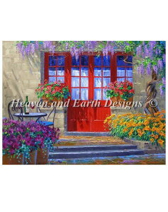 �}�Ă����イ�N���X�X�e�b�`�`���[�g HAED 2�l�̂��߂̋��S�n�̗ǂ��e�[�u�� Heaven And Earth Designs �A�� Mikki Senkarik �㋉�� A Cozy Table for Two �S�ʎh��