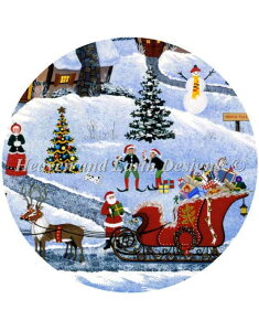 HAED �N���X�X�e�b�`�h���イ�`���[�g �k�ɂ̃J�E���g�_�E�� Heaven And Earth Designs �}�� Jane Wooster Scott �A�� Ornament North Pole Countdown �㋉��