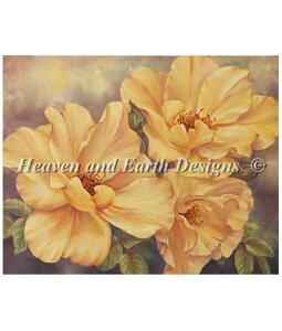 HAED NXXeb`イ} CG[E[Y Heaven And Earth Designs A Marianne Broome ㋉ Yellow Roses Sʎh