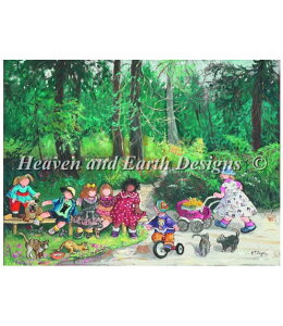 HAED �N���X�X�e�b�`�����イ�}�� �K�� Heaven And Earth Designs �A�� Pauline Pacquin �㋉�� Tranquility PP �S�ʎh��