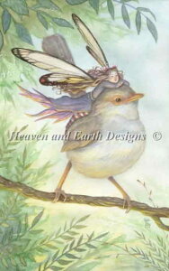 HAED �N���X�X�e�b�`�����イ�`���[�g �閾���̎~�܂�� Heaven And Earth Designs Sara Butcher �㋉�� Perched at Dawn �S�ʎh�� �}��