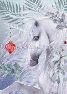 �N���X�X�e�b�`�h�J�`���[�g HAED ��| �y�N���X�}�X�E���j�R�[���z Mini Christmas Unicorn