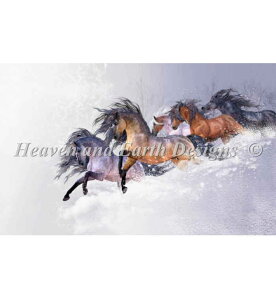 �����イ�N���X�X�e�b�`�}�� �E�B���^�[�Y�E�t���C�g Heaven And Earth Designs Laurie Prindle �㋉�� Winters Flight �S�ʎh��