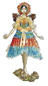 �N���X�X�e�b�`�����イ�}�� James C Christensen �l�`�̑��蕨 Heaven And Earth Designs QS Mrs. Claus Gift