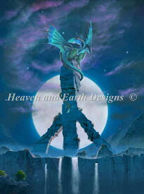 クロスステッチししゅうチャート ピース・ドラゴン Heaven And Earth Designs Vincent Hie 上級者 Peace Dragon
