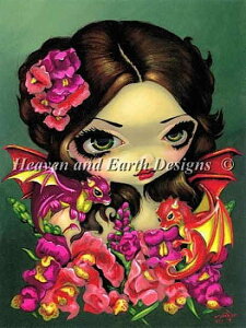 HAED ��| �N���X�X�e�b�`�h�J�`���[�g �y�X�i�b�v�E�h���S���E�t�F�A���[�z QS Snap Dragon Fairy