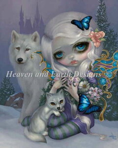 Jasmine Becket-Griffith �N���X�X�e�b�`�h���イ�`���[�g HAED �}�� �ySupersized Frost Dragonling Max Colors�z Heaven And Earth Designs ��� �㋉�җl���� �� �~ ���� �L���b�X�� �I�I�J�~ �T �L�c�l �� ���̎q ��