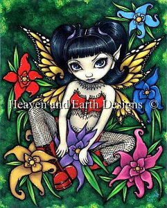 HAED ��| �N���X�X�e�b�`�h�J�`���[�g �y�ԃ^�C�c�Ɖԁz Fishnets and Flowers