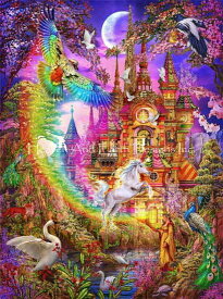 クロスステッチ刺しゅう図案 HAED 手芸 上級者 【レインボー・キャッスル】 Mini Rainbow Castle