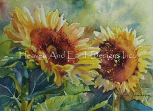 Yvonne Hemingway �N���X�X�e�b�` �}�� �h���イ �`���[�g �y A Sunny Pair / A Sunny Pair Max Colors �z Heaven And Earth Designs �㋉�� �t�����[ �� �Ђ܂�� ������ �q�}����