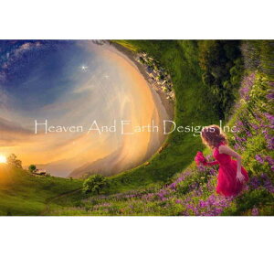 Tatyana Haustova �N���X�X�e�b�`�h�J�`���[�g HAED �}�� �yIdyllic World Max Colors�z Heaven And Earth Designs