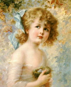 Emilie Vernon  NXXeb`hJ`[g HAED | ㋉ yz Girl Holding A Nest