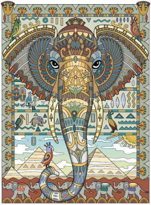 Marjorie Sarnat NXXeb`hイ`[g HAED } yMini Egyptian Elephantz Heaven And Earth Designs ]E  Gt@g