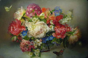 Mikhail Shelukhin NXXeb`hイ`[g HAED } yPeonies And Phlox / Peonies And Phlox Max Colorsz Heaven And Earth Designs A ㋉ Õ ΂ o KN  t[