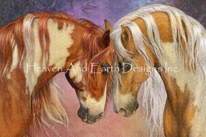 Laurie Prindle �N���X�X�e�b�`�h���イ�`���[�g HAED �}�� �y Mini Two Hearts II �z Heaven And Earth Designs �㋉�� �C�O �E�} ���� �n