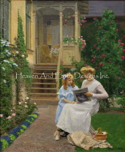 Hans Anderson Brendekilde  yTwo Sisters in a Gardenz p G |pi HAED NXXeb` hイ } Heaven And Earth Designs CO A `[g