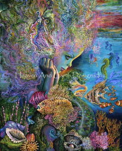 Josephine Wall �N���X�X�e�b�`�h���イ�`���[�g HAED �}�� �yWater Baby�z Heaven And Earth Designs �㋉�� �C�O �C ���� ��