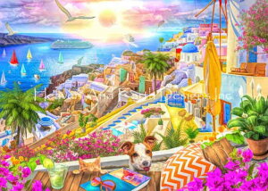 Lars Stewart �N���X�X�e�b�`�h���イ�`���[�g HAED �}�� �y Mini Santorini View �z Heaven And Earth Designs �㋉�� �C�O ���i �C �n���C �D�� ��