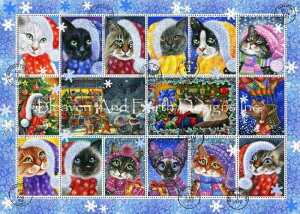 Irina Garmashova NXXeb` } hイ `[g y Mini Christmas Stamps z Heaven And Earth Designs A ㋉ ˂ L lR NX}X T^N[X