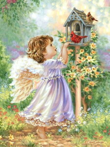 Dona Gelsinger �N���X�X�e�b�` �}�� �h���イ �`���[�g �yAngels Are Near�z Heaven And Earth Designs �㋉�� �G���W�F�� �V�g ���� ���̎q