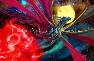 Piya Wannachaiwong クロスステッチ 図案 刺しゅう チャート 【Celestial Wanderer】 Heaven And Earth Designs 輸入 上級者 ドラゴン 宇宙 龍 竜
