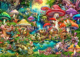 Aimee Stewart クロスステッチ 図案 刺しゅう チャート 【 Merry Mushroom Village Picnic / Merry Mushroom Village Picnic Max Colors / Merry Mushroom Village Picnic Color Expansion 】 Heaven And Earth Designs 輸入 上級者