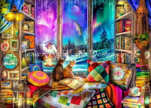 Aimee Stewart �N���X�X�e�b�` �}�� �h���イ �`���[�g �y Supersized The Winter Reading Nook Max Colors �z Heaven And Earth Designs �㋉�� �I�[���� ���i �~ �l�R �˂� �L
