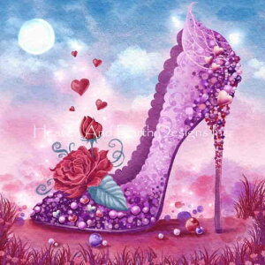 Jenoviya Art �N���X�X�e�b�` �}�� �h���イ �`���[�g �y Mini Love Stiletto �z Heaven And Earth Designs �㋉�� �n�C�q�[�� �s���q�[�� �C �q�[�� �V���[�Y