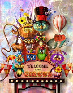 Richard Lorenz �N���X�X�e�b�` �}�� �h���イ �`���[�g �y Family Circus �z Heaven And Earth Designs �㋉�� �� ���� �Ƃ�